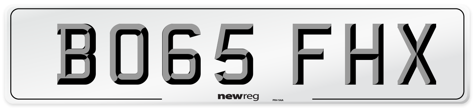 BO65 FHX Number Plate from New Reg